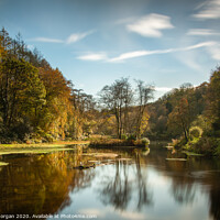Buy canvas prints of The lake at Penllergare valley woods by Bryn Morgan
