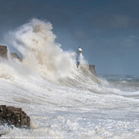 Buy canvas prints of Storm wave at Porthcawl by Bryn Morgan