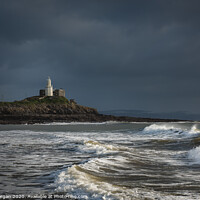 Buy canvas prints of A windy day at Mumbles by Bryn Morgan