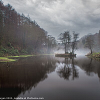 Buy canvas prints of The top lake at Penllergare valley woods by Bryn Morgan