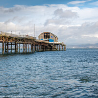 Buy canvas prints of Mumbles pier with the new lifeboat house by Bryn Morgan