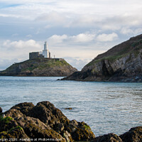 Buy canvas prints of Mumbles lighthouse by Bryn Morgan