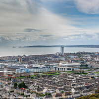 Buy canvas prints of Swansea city viewed from Kilvey hill by Bryn Morgan