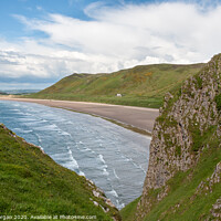 Buy canvas prints of The old rectory on Rhossili bay by Bryn Morgan