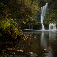 Buy canvas prints of Sgwd Einion gam, waterfall of the crooked anvil by Bryn Morgan