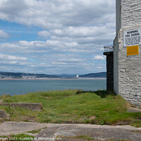 Buy canvas prints of Swansea bay viewed from Mumbles lighthouse by Bryn Morgan