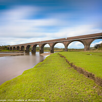 Buy canvas prints of Eleven arches railway viaduct Pontardulais by Bryn Morgan