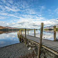 Buy canvas prints of Lake District Jetty  by Steve Lansdell