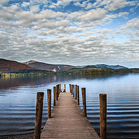 Buy canvas prints of Derwent Water Ashness Landing  by Steve Lansdell