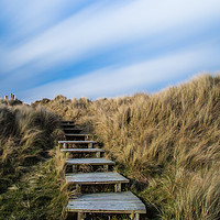 Buy canvas prints of Wooden Steps by Steve Lansdell