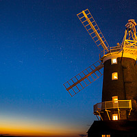 Buy canvas prints of Twilight Windmill by Steve Lansdell
