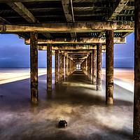 Buy canvas prints of Under the Pier  by Steve Lansdell