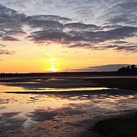 Buy canvas prints of Finhorn Bay Sunset by alan todd