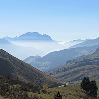 Buy canvas prints of       The Tournette 2351m shot taken from the Col  by alan todd