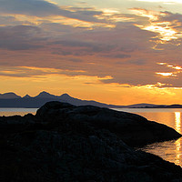 Buy canvas prints of     Glen Uig   moidart sunset                      by alan todd