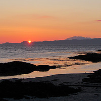 Buy canvas prints of    Skye sunset                             by alan todd