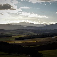 Buy canvas prints of The Howe of Cromar Tarland Aberdeenshire by alan todd
