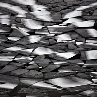 Buy canvas prints of Ice break up on Lochan na gaire, Lochnagar, Aberde by alan todd