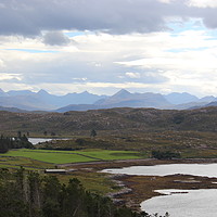 Buy canvas prints of The mountains of Wester Ross by alan todd