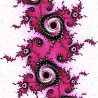 Buy canvas prints of Pink Spiral Fractals  by Vickie Fiveash