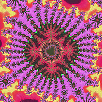 Buy canvas prints of Trippy Daisies by Vickie Fiveash
