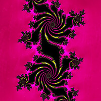 Buy canvas prints of Hippy Pink Fractals by Vickie Fiveash