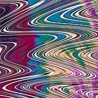 Buy canvas prints of Rainbow Waves by Vickie Fiveash