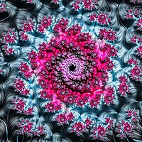 Buy canvas prints of Floral Spiral by Vickie Fiveash