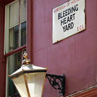Buy canvas prints of Bleeding Heart Yard in London, UK by Chris Dorney