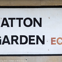 Buy canvas prints of Hatton Garden in London, UK by Chris Dorney
