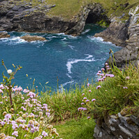 Buy canvas prints of Cave in Tintagel, Cornwall, UK by Chris Dorney