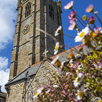 Buy canvas prints of St. Ia Church in St. Ives, Cornwall by Chris Dorney