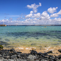 Buy canvas prints of St. Ives Bay in St. Ives, Cornwall by Chris Dorney