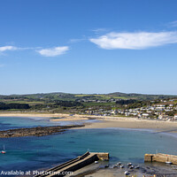Buy canvas prints of View from the Castle at St. Michaels Mount in Cornwall, UK by Chris Dorney