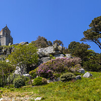 Buy canvas prints of Castle and Gardens at St. Michaels Mount in Cornwall, UK by Chris Dorney