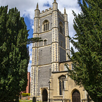 Buy canvas prints of Dedham Parish Church in Dedham, Essex by Chris Dorney