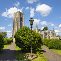 Buy canvas prints of St. Peter and St. Pauls Church in Lavenham, Suffolk by Chris Dorney