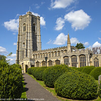 Buy canvas prints of St. Peter and St. Pauls Church in Lavenham, Suffolk by Chris Dorney