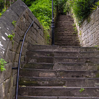 Buy canvas prints of Gallons Steps in Knaresborough, Yorkshire by Chris Dorney