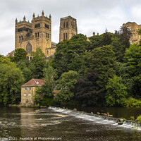Buy canvas prints of Durham Cathedral in the City of Durham, UK by Chris Dorney