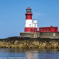 Buy canvas prints of Longstone Lighthouse on the Farne Islands in the UK by Chris Dorney