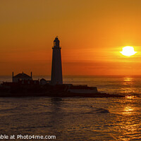 Buy canvas prints of St. Marys Lighthouse at Whitley Bay in Northumberland, UK by Chris Dorney