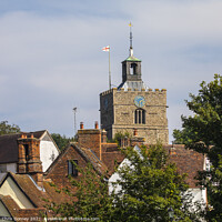 Buy canvas prints of St. John the Baptist Church in Finchingfield, Essex, UK by Chris Dorney