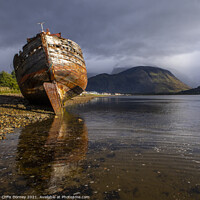 Buy canvas prints of Old Boat of Caol and Ben Nevis in Scotland, UK by Chris Dorney