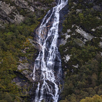 Buy canvas prints of Steall Falls in the Highlands of Scotland by Chris Dorney