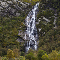 Buy canvas prints of Steall Falls in the Highlands of Scotland, UK by Chris Dorney
