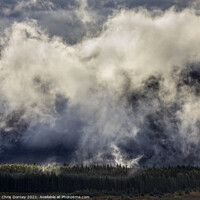 Buy canvas prints of Mist and Clouds in the Scottish Highlands, UK by Chris Dorney
