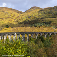 Buy canvas prints of Glenfinnan Viaduct in the Scottish Highlands, UK by Chris Dorney