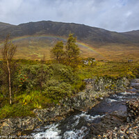 Buy canvas prints of Rainbow in Glencoe, Scotland by Chris Dorney