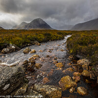 Buy canvas prints of Glen Etive and Buachaille Etive Mor in the Scottish Highlands by Chris Dorney